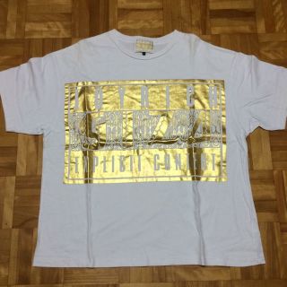 ジョイリッチ(JOYRICH)のjoyrich×GIZA ビックTシャツ 白 ホワイト ゴールド(その他)