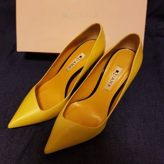 ダイアナ(DIANA)のダイアナパンプス YELLOW 24cm 美品(ハイヒール/パンプス)