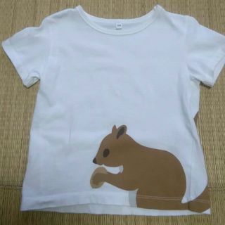 ムジルシリョウヒン(MUJI (無印良品))の100㎝⭐無印　りすT シャツ(Tシャツ/カットソー)