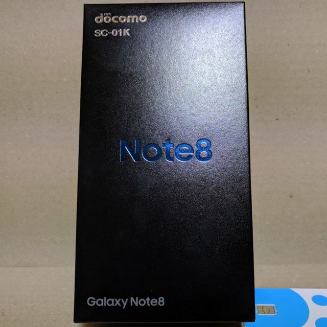 新品未使用 Galaxy note8 SC-01K 一括購入 simロック解除