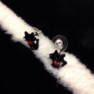 ★ブラックキャットピアス★(ピアス)