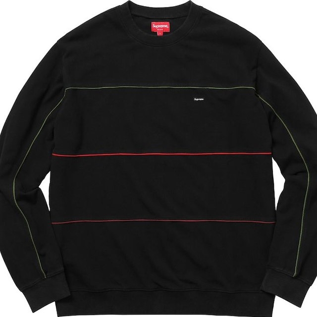 Supreme Multicolor Piping Pique Crewneck