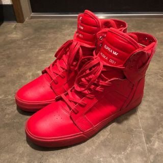 SUPRA - SUPRA スープラ 赤 スニーカーの通販 by Ryu's@shop｜スープラ