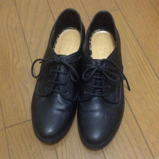 アナザーエディション(ANOTHER EDITION)の美品！合皮レースアップシューズ👞(ローファー/革靴)