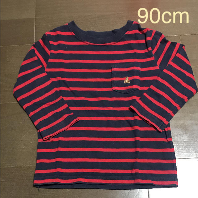 babyGAP(ベビーギャップ)のボーダートップス キッズ/ベビー/マタニティのキッズ服男の子用(90cm~)(Tシャツ/カットソー)の商品写真