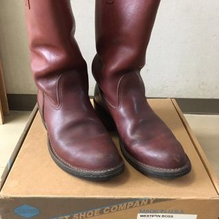 ウエスコ(Wesco)のWESCO旧ロゴ ウエスコウエスタンボスWESTERN BOSS REDWOOD(ブーツ)