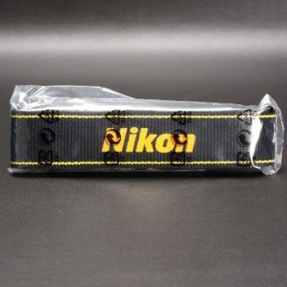 ニコン(Nikon)の*未使用品* Nikon 純正ストラップ・黒＆黄　ロゴ3カ所(その他)