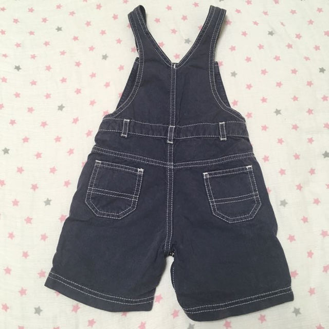 PETIT BATEAU(プチバトー)のプチバトー☆オーバーオール 18m/81 キッズ/ベビー/マタニティのベビー服(~85cm)(カバーオール)の商品写真