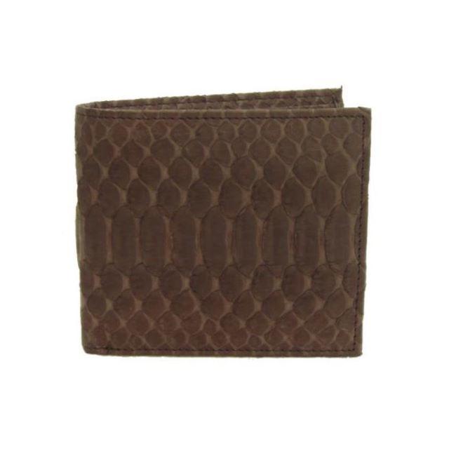 サンタマリア製パイソン 財布/両面折財布 T3298-PYニコチン 折り財布