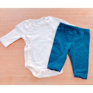 ベビーギャップ(babyGAP)のbaby gap ロンパース、デニムレギンスセット(ロンパース)