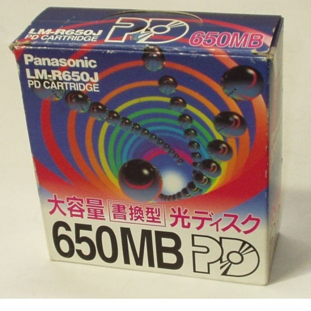 Panasonic(パナソニック)の光ディスク　ＰＤ－カートリッジ　ＬＭ－Ｒ６５０Ｊ　６５０ＭＢ　５枚組　松下 スマホ/家電/カメラのPC/タブレット(PC周辺機器)の商品写真