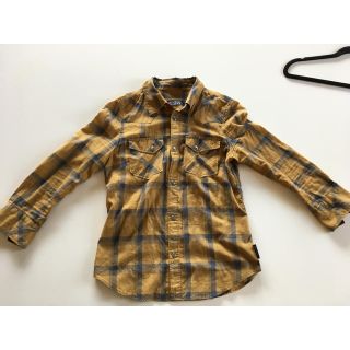 ヒステリックグラマー(HYSTERIC GLAMOUR)のHYSTERIC GLAMOUR 7分丈チェックシャツ マスタード×グレーS(シャツ/ブラウス(長袖/七分))