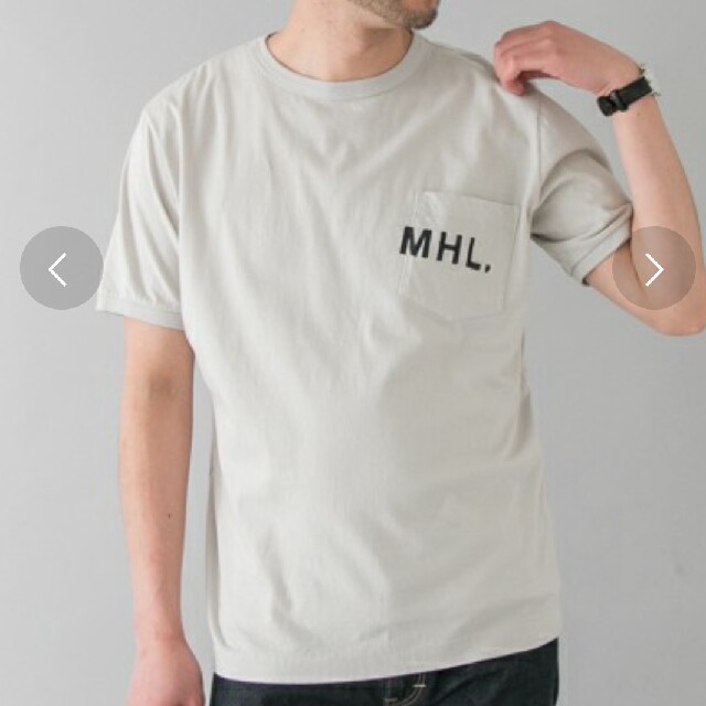 MARGARET HOWELL(マーガレットハウエル)の新品！MHL.×URBAN RESEARCH 別注PRINTED JERSEY メンズのトップス(Tシャツ/カットソー(半袖/袖なし))の商品写真