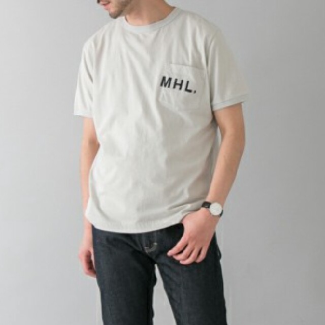 MARGARET HOWELL(マーガレットハウエル)の新品！MHL.×URBAN RESEARCH 別注PRINTED JERSEY メンズのトップス(Tシャツ/カットソー(半袖/袖なし))の商品写真