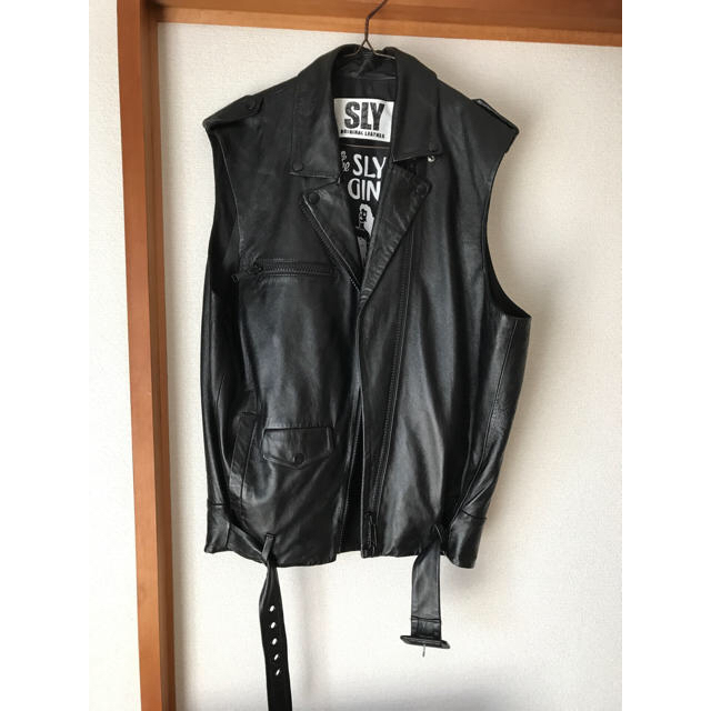 SLY(スライ)のライダース ベスト メンズのジャケット/アウター(ライダースジャケット)の商品写真