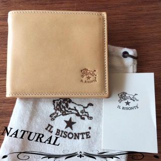 イルビゾンテ(IL BISONTE)のイルビゾンテ C0817 二つ折り コンパクト 折り財布 ナチュラル(折り財布)