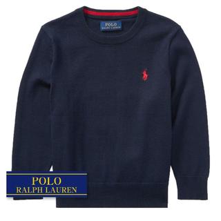 ラルフローレン(Ralph Lauren)の☆新品☆115 ラルフローレン クルーネックセーター ネイビー 1173  (ニット)