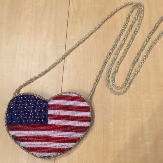 ビーズ 国旗 ♡ コインケース 財布 斜めがけ バッグ(コインケース)