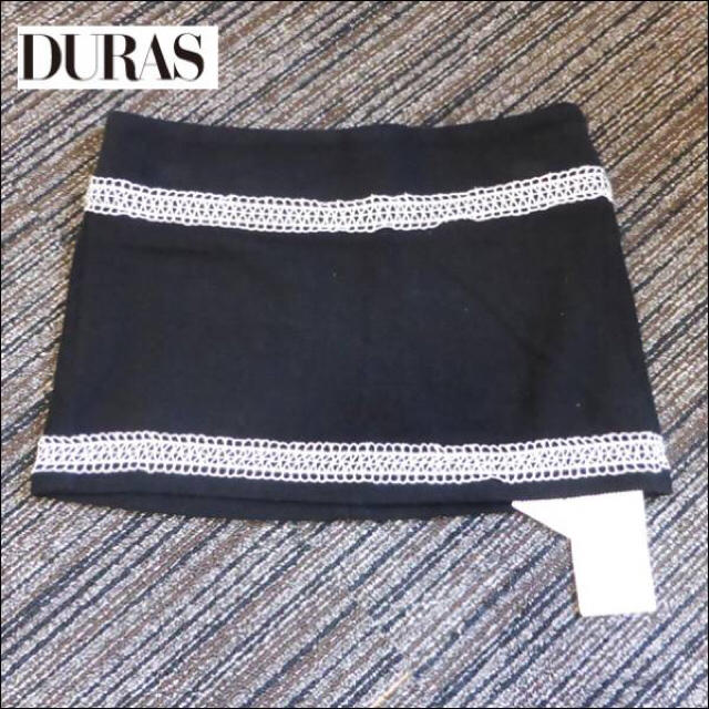 DURAS(デュラス)の新品　デュラス　ミニスカート　ブラック　Ｓ　ＤＵＲＳ レディースのスカート(ミニスカート)の商品写真