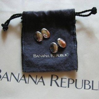バナナリパブリック(Banana Republic)のバナナリパブリック　純銀製カフス　新品　BANANA REPUBLIC(カフリンクス)