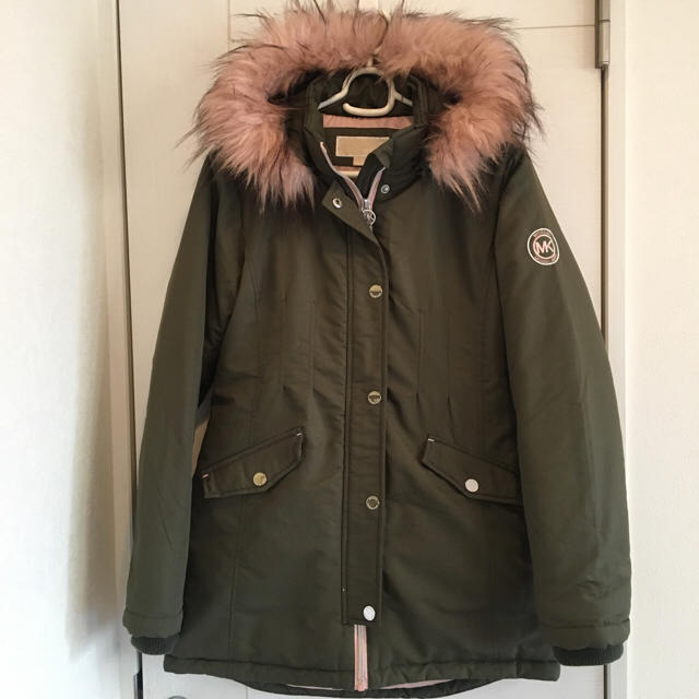 マイケルコースアウターMichael Kors マイケルコース ピンクファー付 モッズコート S/M