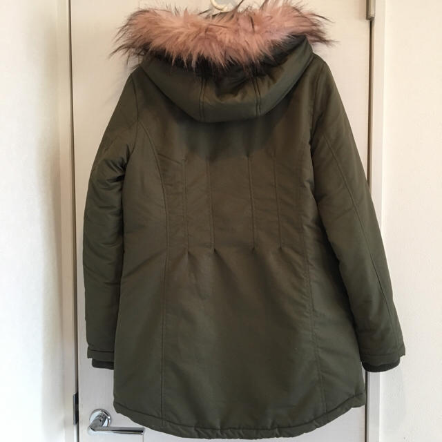 マイケルコースアウターMichael Kors マイケルコース ピンクファー付 モッズコート S/M