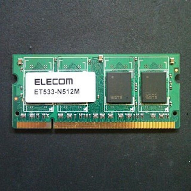 ELECOM(エレコム)のノート用メモリ PC2-4200 512MB スマホ/家電/カメラのPC/タブレット(PC周辺機器)の商品写真