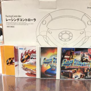 セガ(SEGA)のドリームキャスト✴︎レーシングコントローラー(家庭用ゲーム機本体)