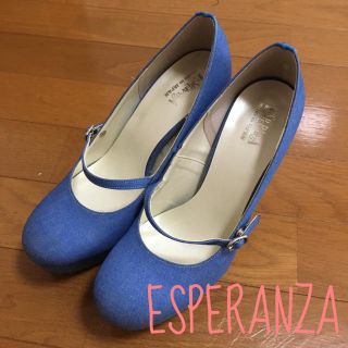 エスペランサ(ESPERANZA)のESPERANZA/ハイヒール/デニム/新品(ハイヒール/パンプス)