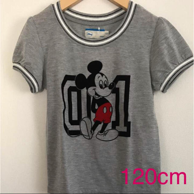 Disney(ディズニー)の【120cm／girl】ミッキー プリントTee キッズ/ベビー/マタニティのキッズ服女の子用(90cm~)(Tシャツ/カットソー)の商品写真