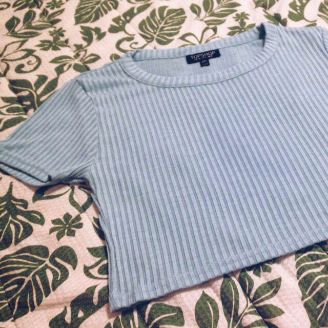 TOPSHOP(トップショップ)のTOPSHOP ミニ丈 Ｔシャツ レディースのトップス(Tシャツ(半袖/袖なし))の商品写真