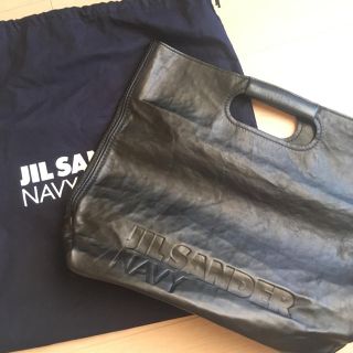 ジルサンダー(Jil Sander)のお値下げ✨JIL SANDER NAVY ブラックバッグ(ハンドバッグ)