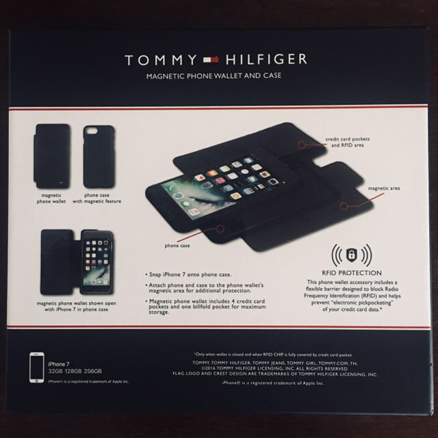 TOMMY HILFIGER - ★Tommy Hilfiger★RFID機能付きiPhone7/8用手帳型ケースの通販 by カピオラニ's