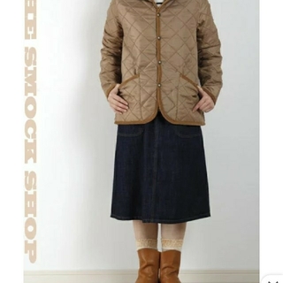 スモックショップ(THE SMOCK SHOP)ののん様専用  スモックショップ  キルティングフードジャケット(ブルゾン)