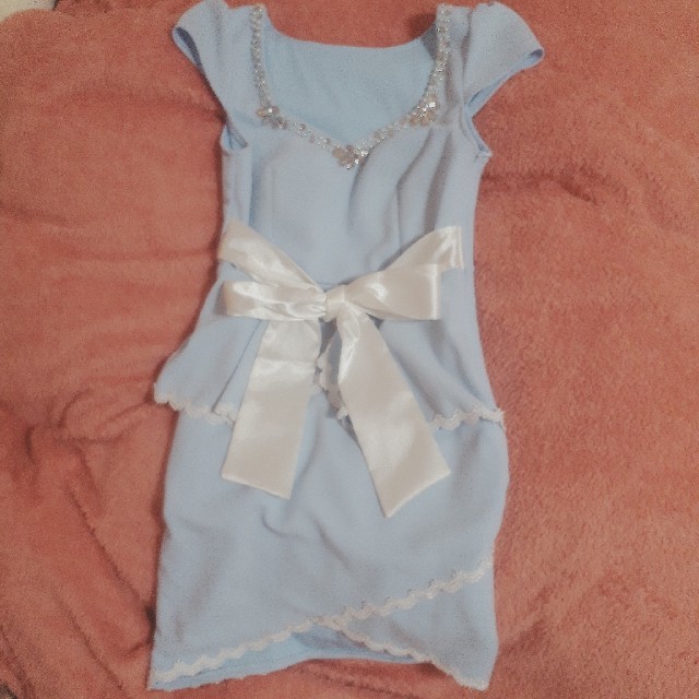 dazzy store(デイジーストア)のペプラムドレス♡胸元ビジュー レディースのフォーマル/ドレス(ナイトドレス)の商品写真