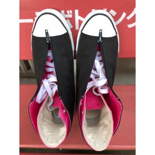 コンバース(CONVERSE)のコンバース 黒ピンク スニーカー 26.0cm(スニーカー)