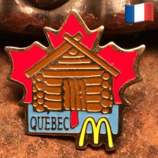 マクドナルド(マクドナルド)の＊ 80s - 90s France カナダ ケベック PINS（554）＊(ブローチ/コサージュ)