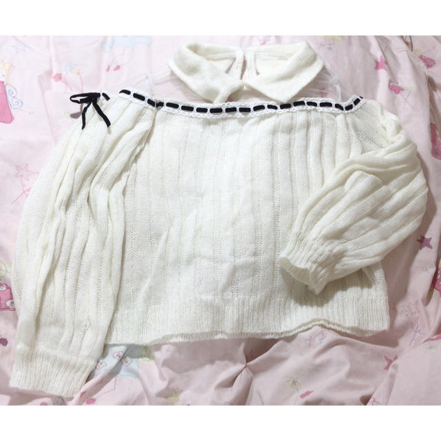 Swankiss(スワンキス)のSwankiss Kz Ribbon Lady Knit リボン ニット レディースのトップス(ニット/セーター)の商品写真