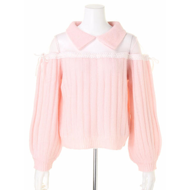 Swankiss(スワンキス)のSwankiss Kz Ribbon Lady Knit リボン ニット レディースのトップス(ニット/セーター)の商品写真