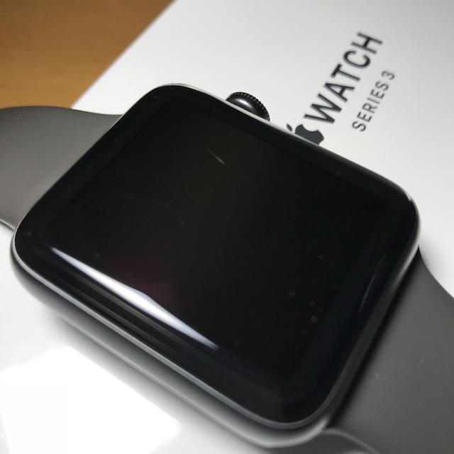 Apple Watch(アップルウォッチ)のAppleCare加入済  series3  42mm  GPS スペースグレイ スマホ/家電/カメラのスマホアクセサリー(その他)の商品写真