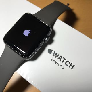 アップルウォッチ(Apple Watch)のAppleCare加入済  series3  42mm  GPS スペースグレイ(その他)