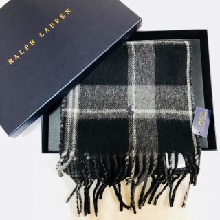 ラルフローレン(Ralph Lauren)のラルフ新品タグ付き イタリア製リバーシブル ウール マフラー(マフラー)