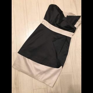 カレンミレン(Karen Millen)の【売り切りセール】美品！国内入手困難＊KAREN MILLEN＊バイカラードレス(ミディアムドレス)