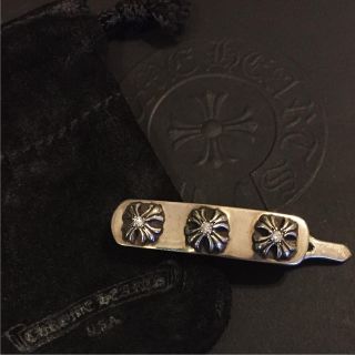 クロムハーツ(Chrome Hearts)の【レア商品】クロムハーツ 3クロスダイヤ バレッタ インボイス付き(バレッタ/ヘアクリップ)