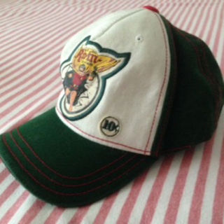 ブーフーウー(BOOFOOWOO)のブーフーウー 帽子 キャップ バッドマン Sサイズ 48　49　50　野球帽 緑(帽子)