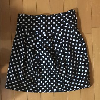 【値下げ】美品 ☆ ドット柄 ミニスカート(ミニスカート)