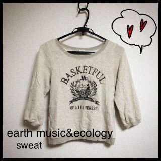 アースミュージックアンドエコロジー(earth music & ecology)のearth♡スウェットトップス(トレーナー/スウェット)