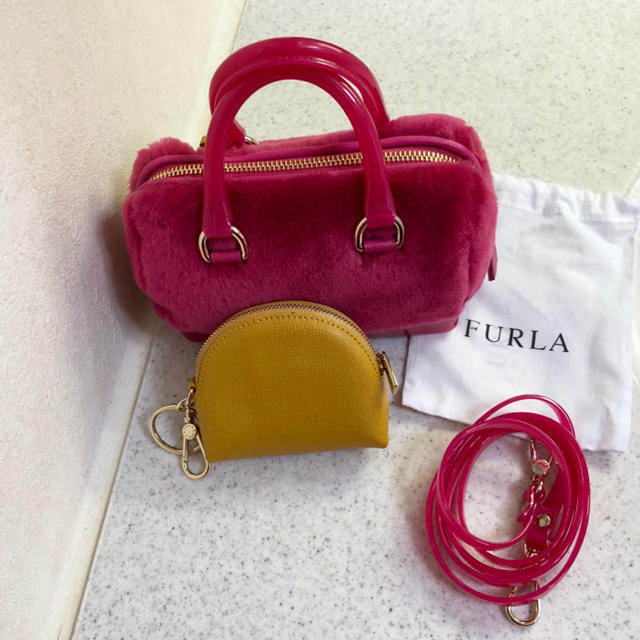 Furla(フルラ)のFURLA キャンディームートンミニボストン バッグ レディースのバッグ(ショルダーバッグ)の商品写真
