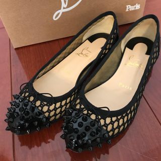 クリスチャンルブタン(Christian Louboutin)のルブタン フラット バレエ シューズ 37(バレエシューズ)