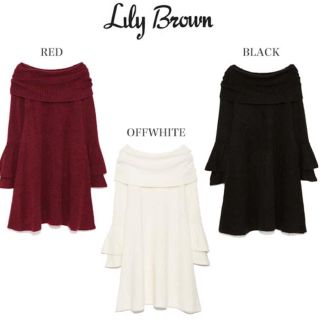 リリーブラウン(Lily Brown)の人気Lily brown アンゴラワンピース(ひざ丈ワンピース)